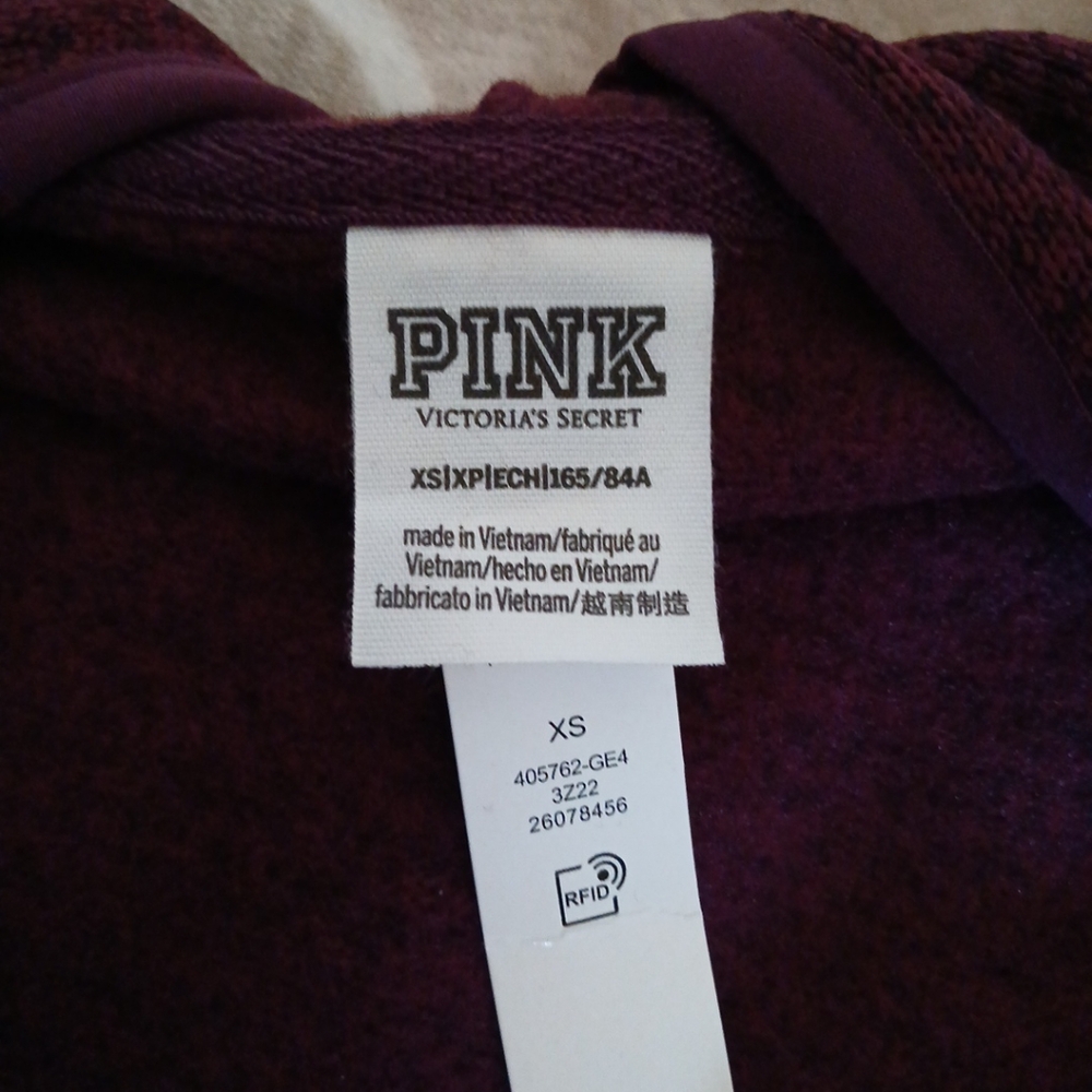 PINK Full Zip Hooded Cardigan - Picture 6 of 8
